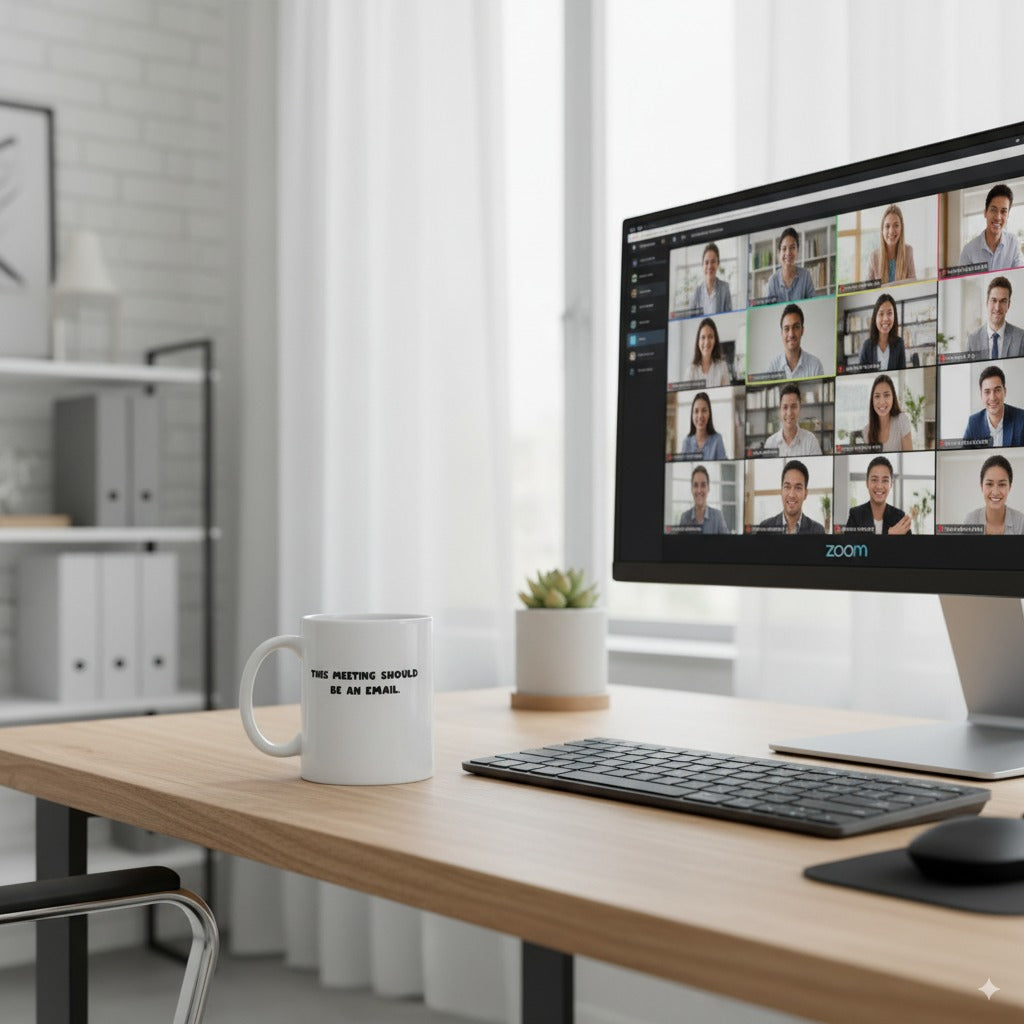 This Meeting Should Be An Email - White Glossy Coffee Mug