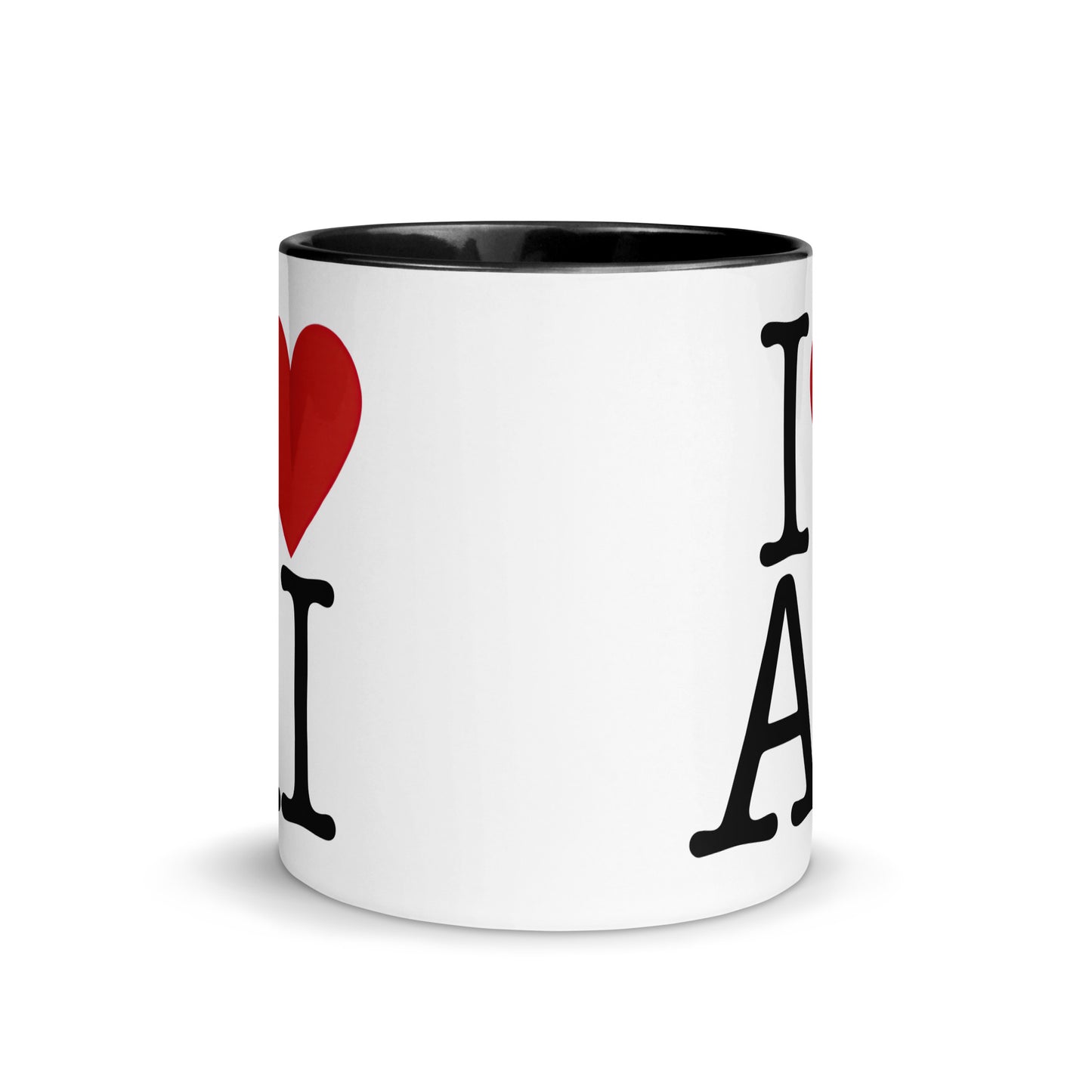I Love AI (Double sided) - Coffee Mug with Color Inside
