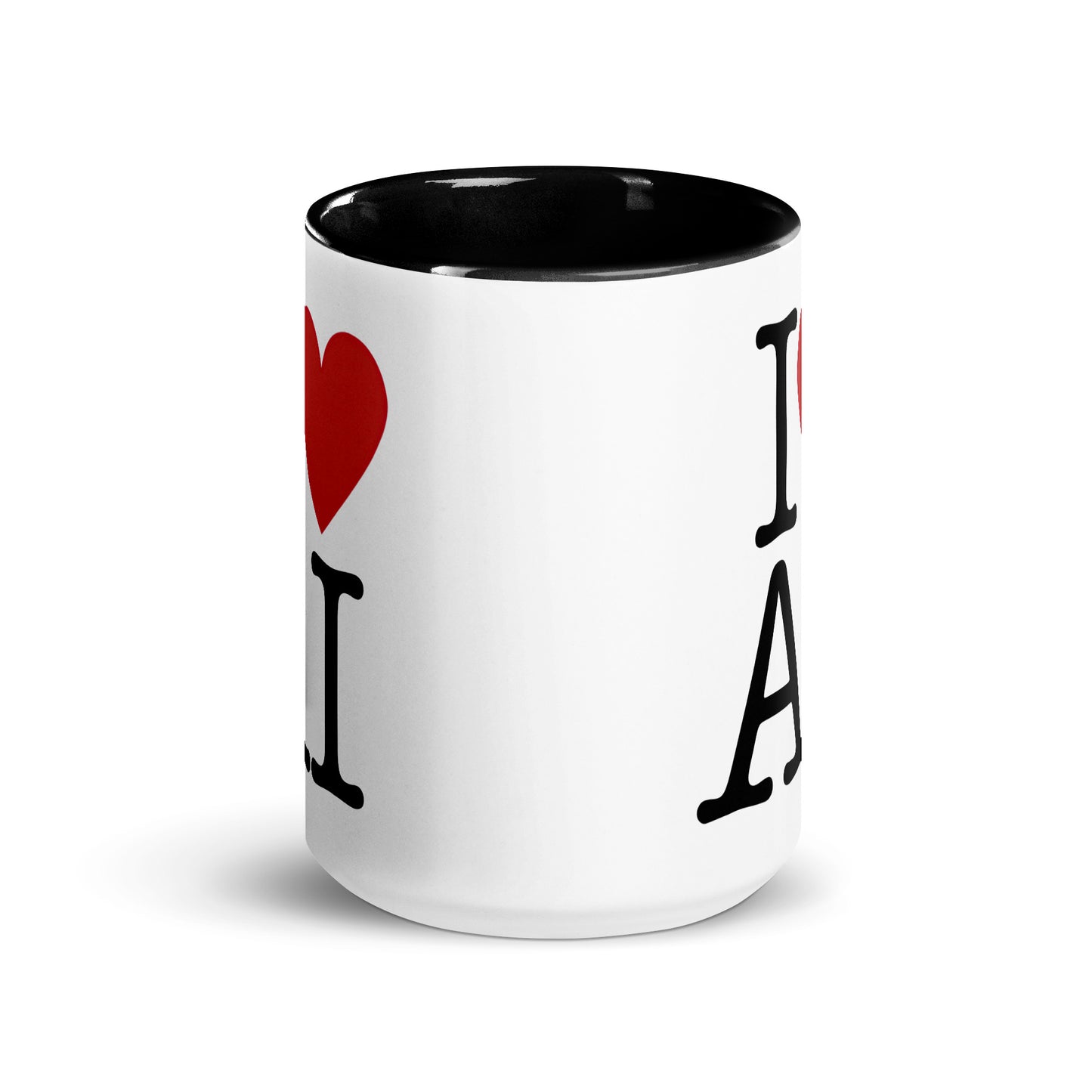 I Love AI (Double sided) - Coffee Mug with Color Inside