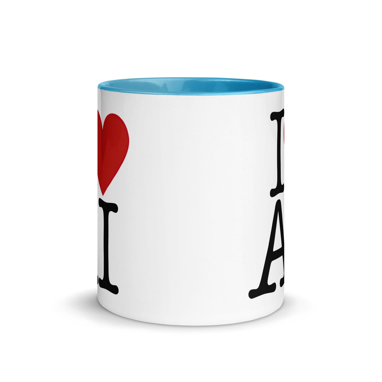 I Love AI (Double sided) - Coffee Mug with Color Inside