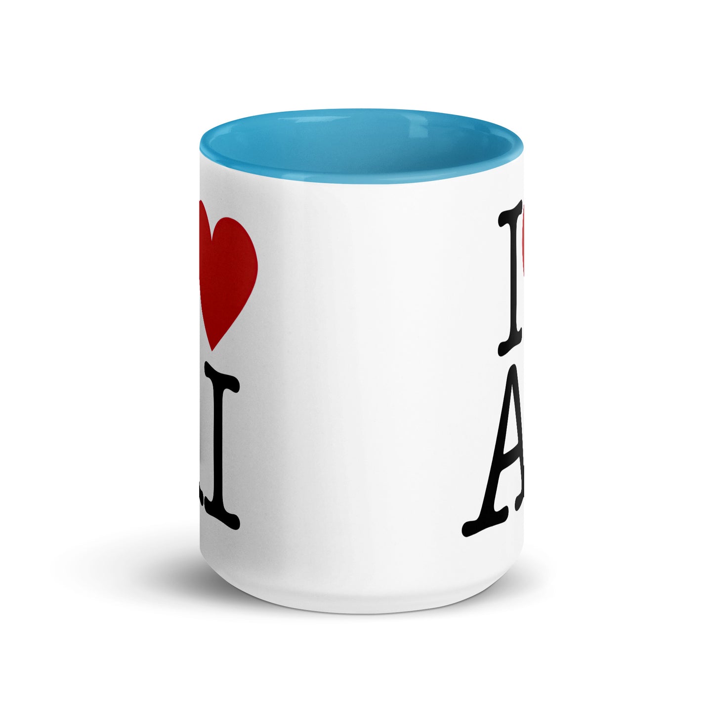 I Love AI (Double sided) - Coffee Mug with Color Inside