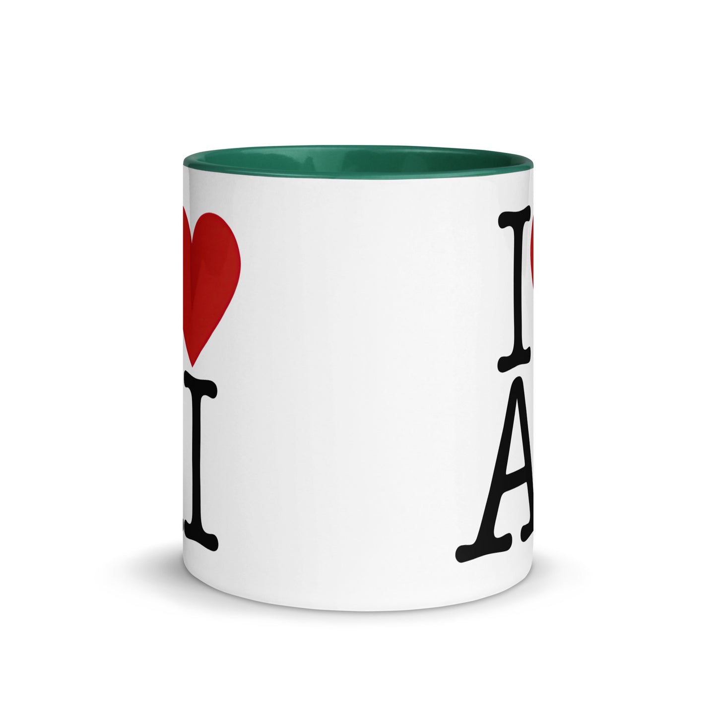 I Love AI (Double sided) - Coffee Mug with Color Inside