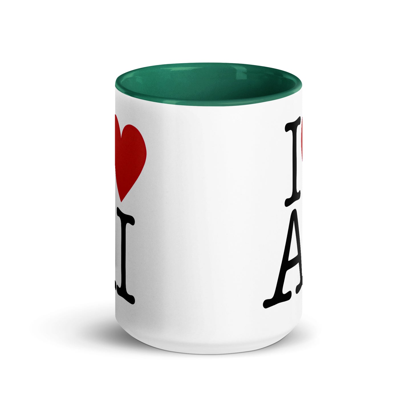 I Love AI (Double sided) - Coffee Mug with Color Inside