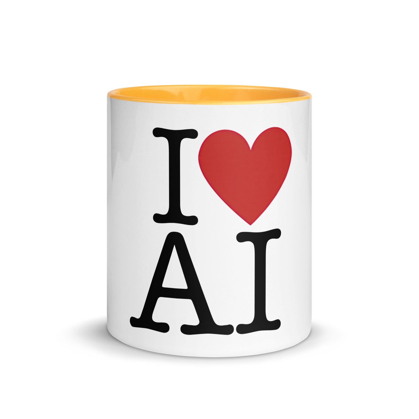 I Love AI - Coffee Mug with Color Inside