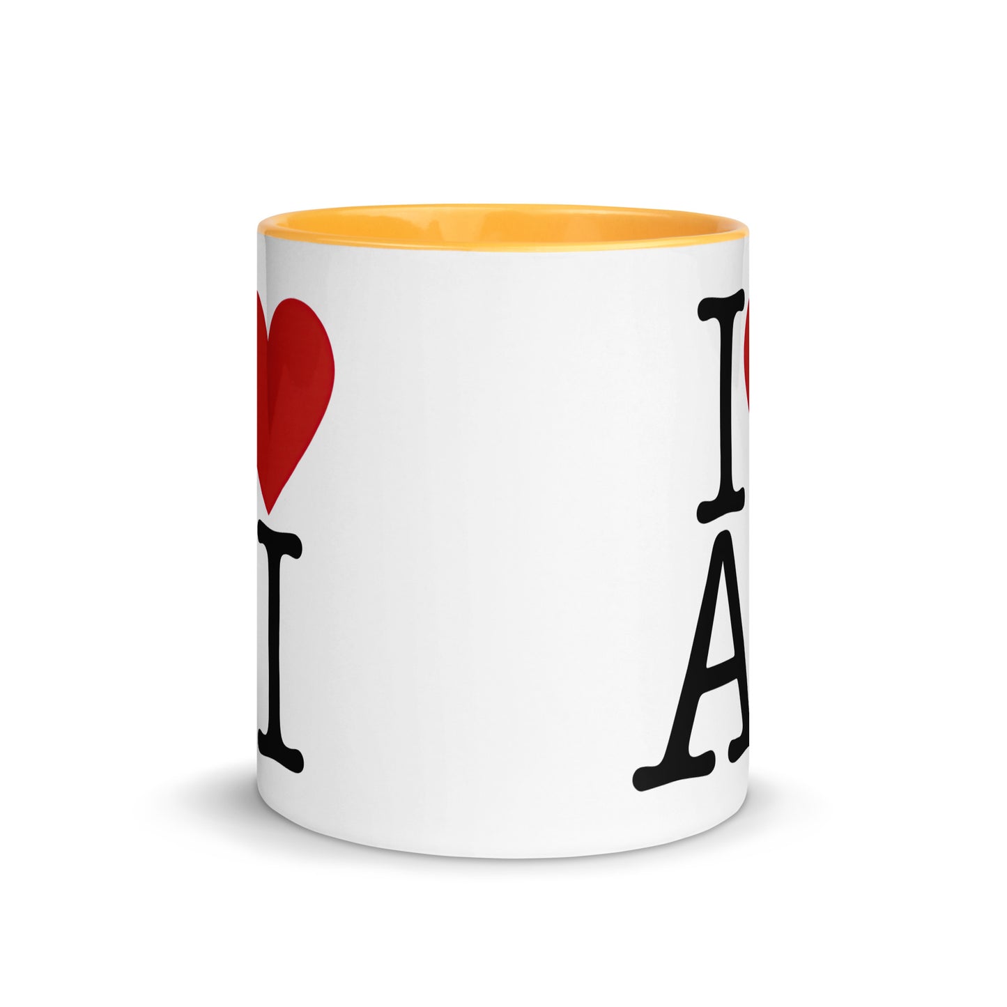 I Love AI (Double sided) - Coffee Mug with Color Inside