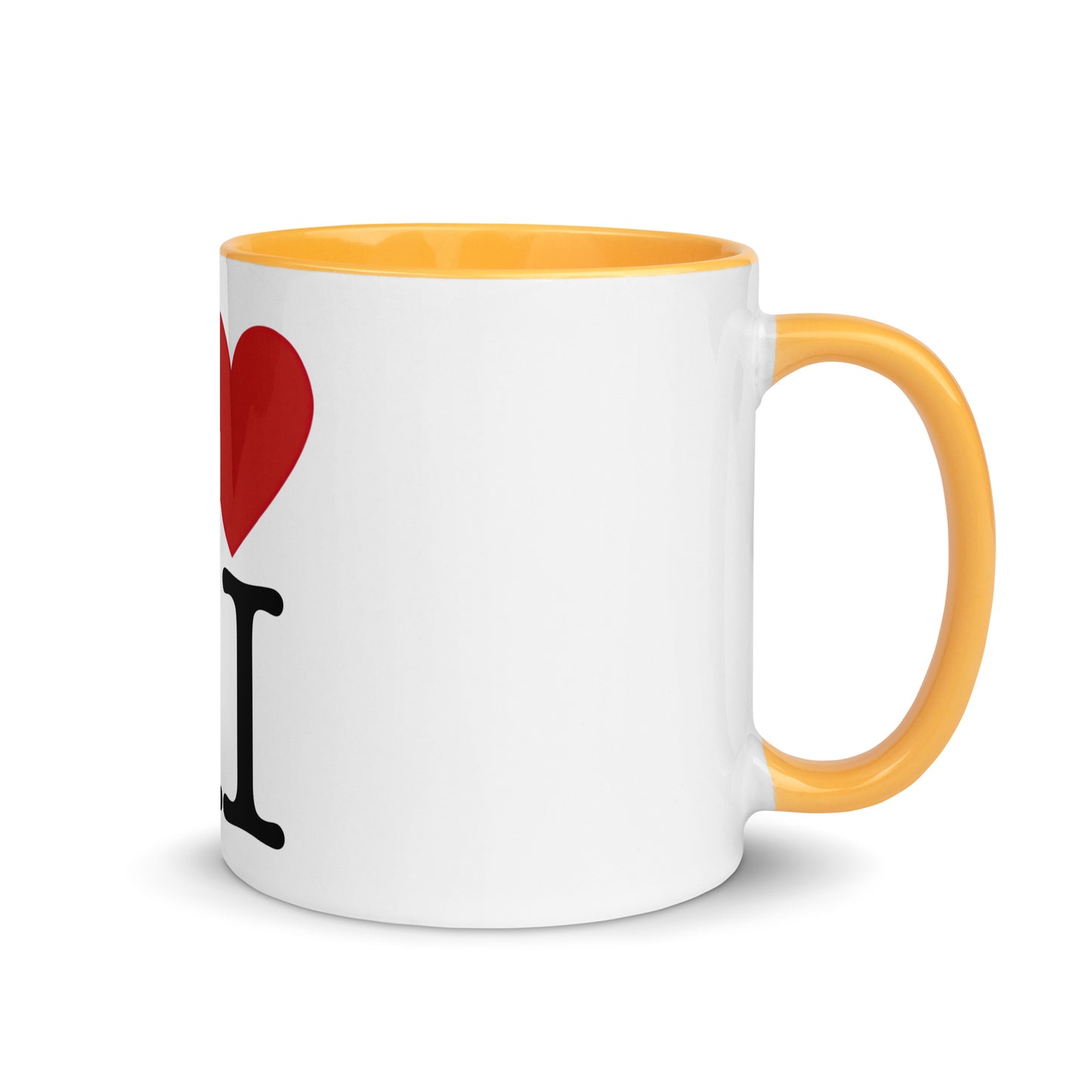 I Love AI - Coffee Mug with Color Inside