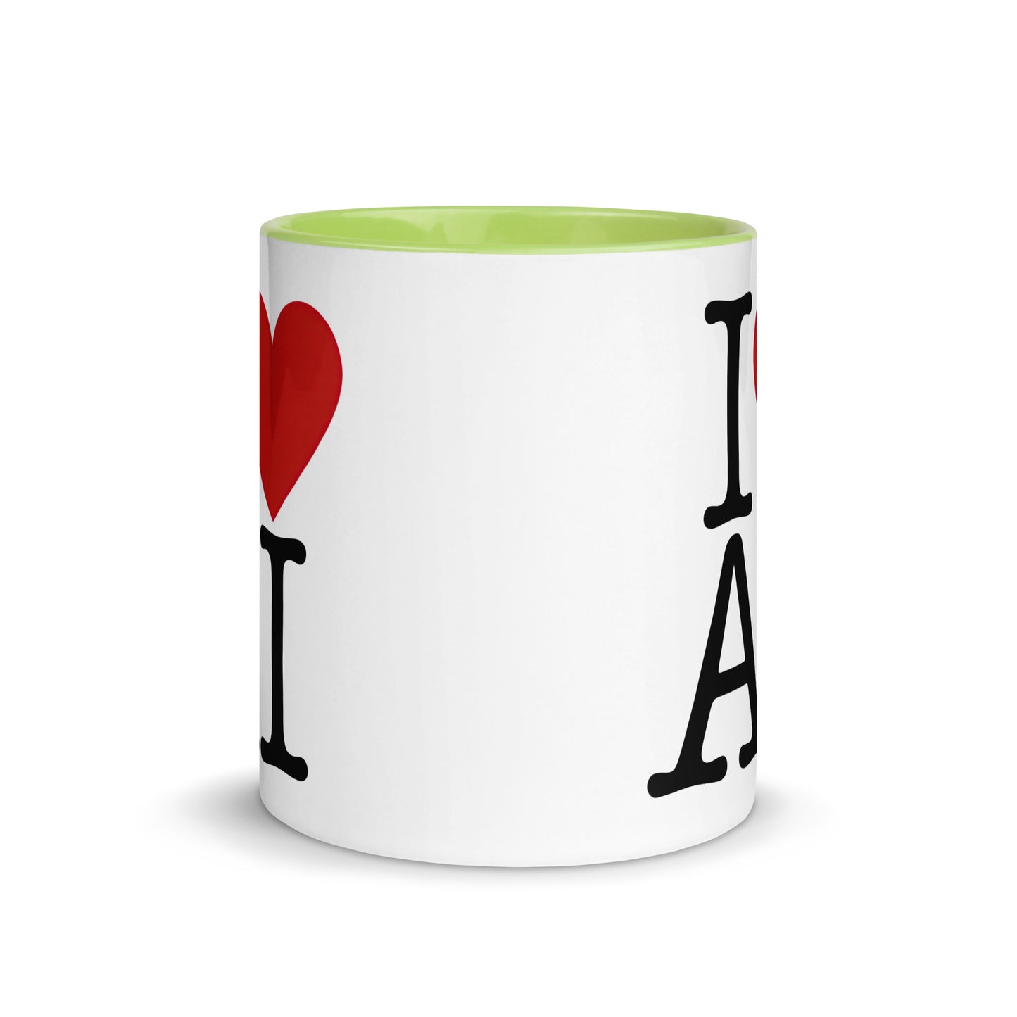 I Love AI (Double sided) - Coffee Mug with Color Inside