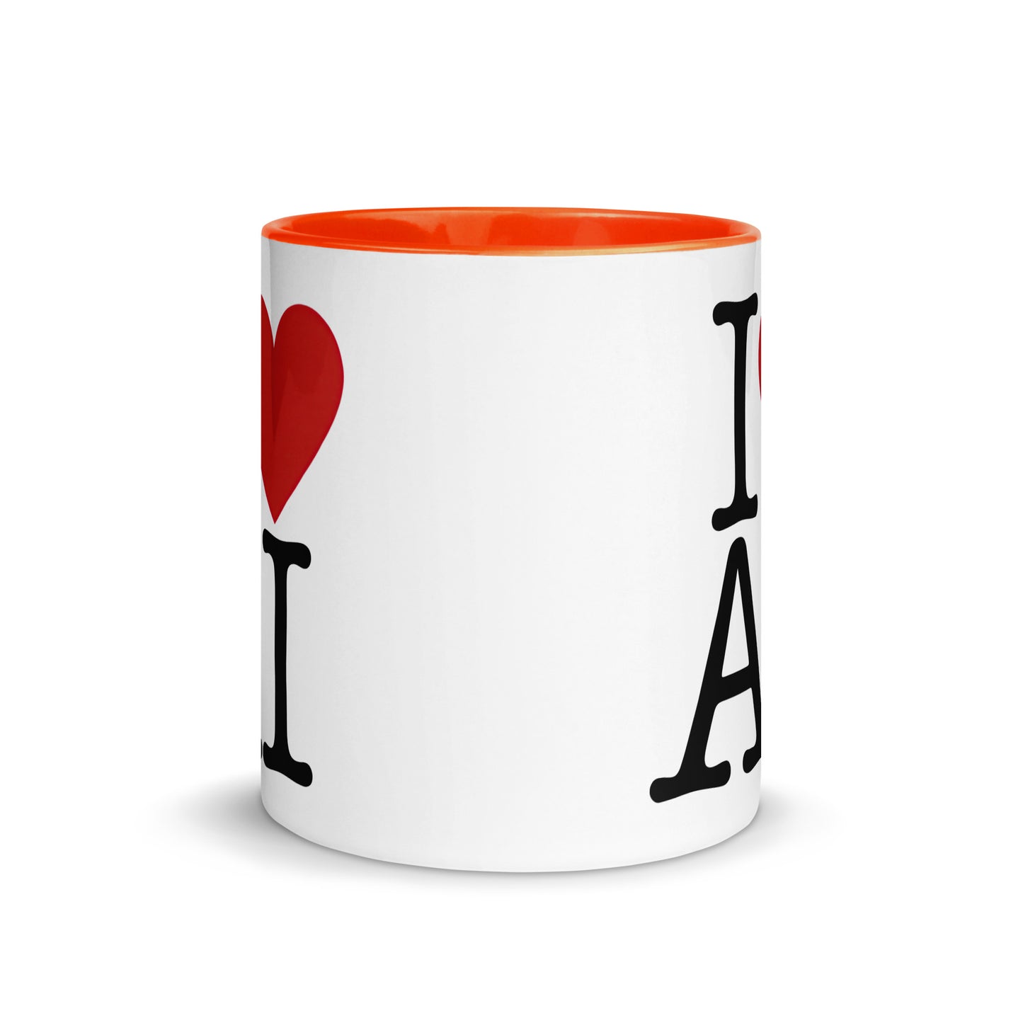 I Love AI (Double sided) - Coffee Mug with Color Inside