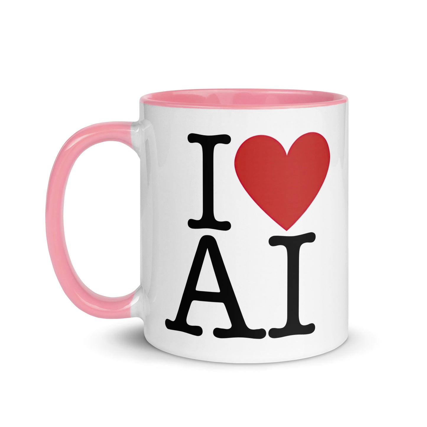 I Love AI (Double sided) - Coffee Mug with Color Inside