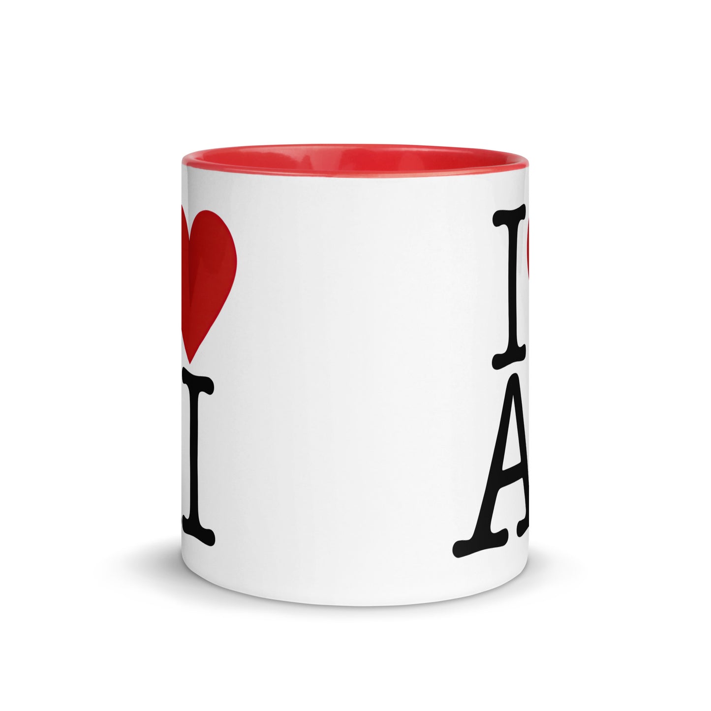 I Love AI (Double sided) - Coffee Mug with Color Inside