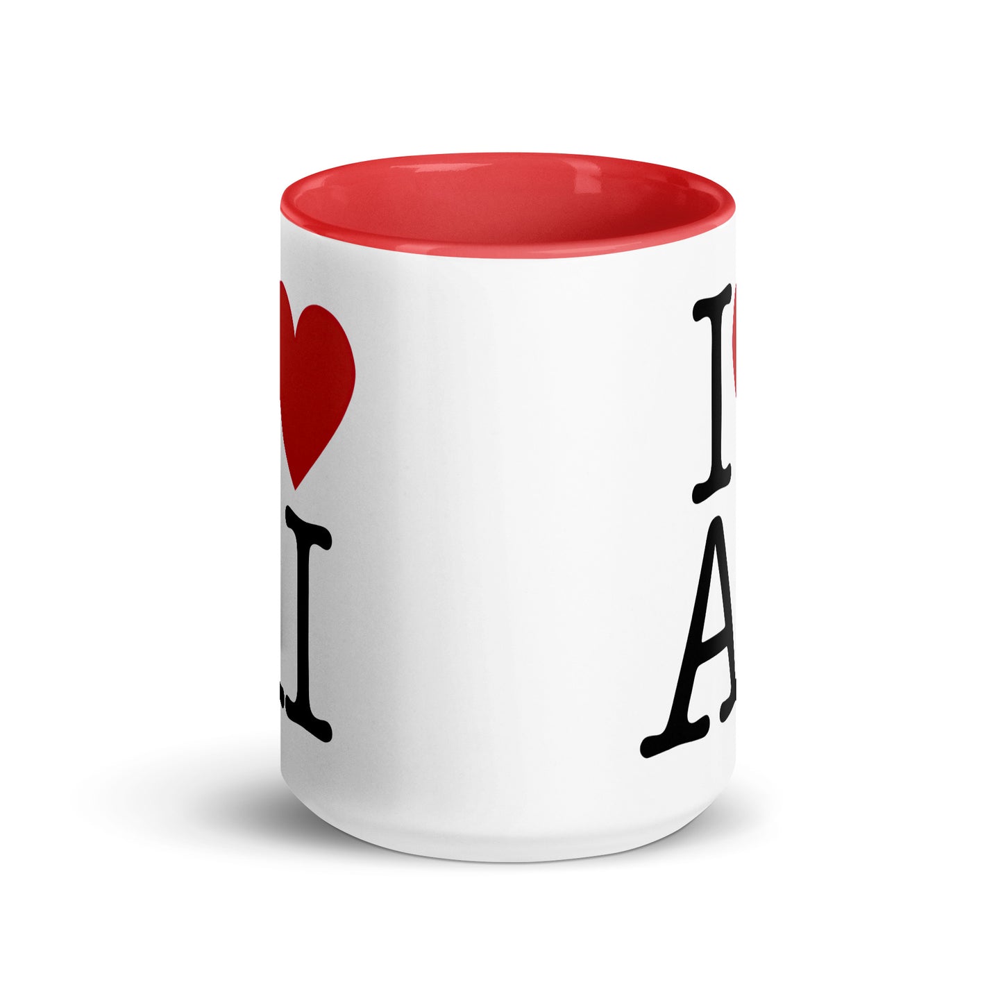 I Love AI (Double sided) - Coffee Mug with Color Inside