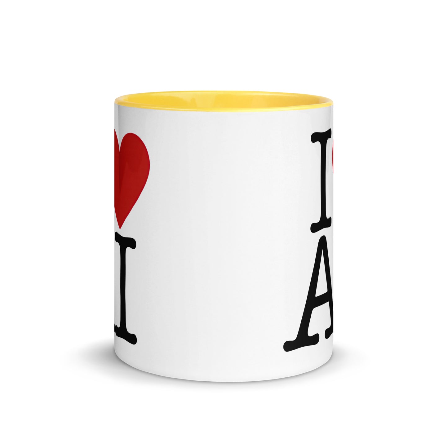 I Love AI (Double sided) - Coffee Mug with Color Inside