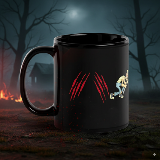 Forward Slash. Backslash. Escape. - Black Glossy Coffee Mug