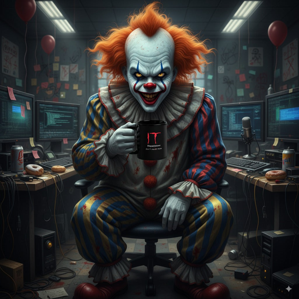 IT Department - Black Glossy Coffee Mug