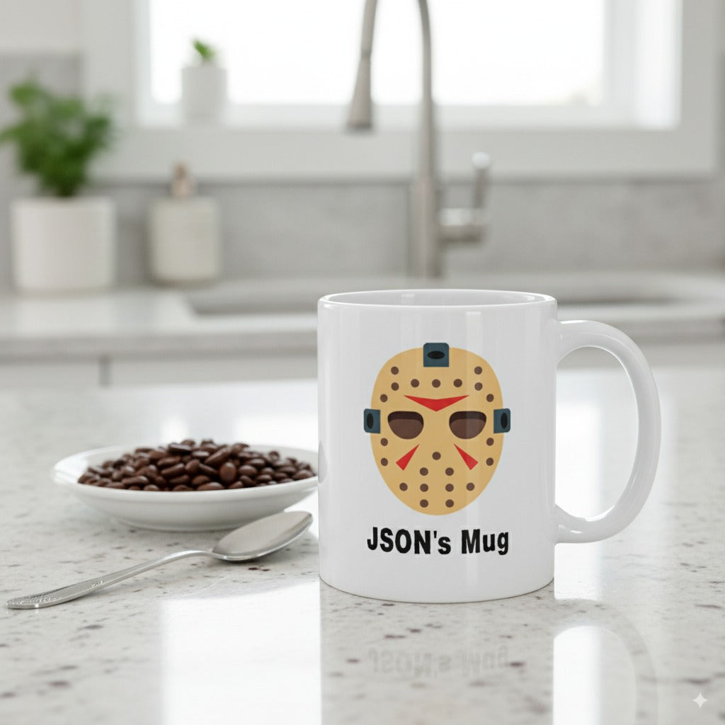 JSON's Mug - White Glossy Coffee Mug