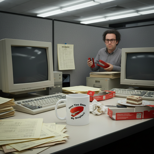 Have you seen my stapler? - White glossy mug