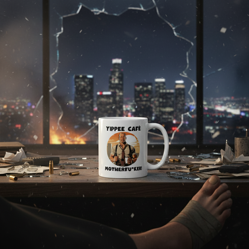 Yippee Cafe Motherfu*ker! - White Glossy Coffee Mug