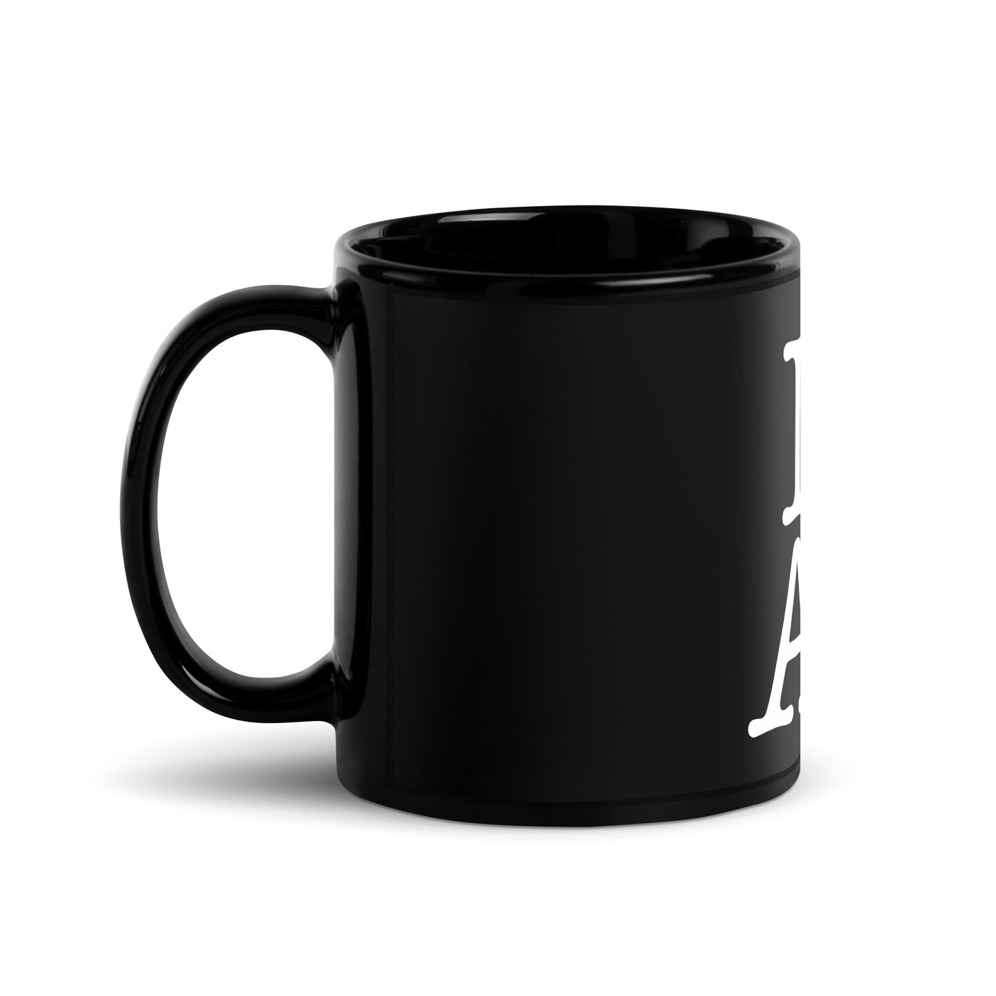 I Love AI - Black Glossy Coffee Mug