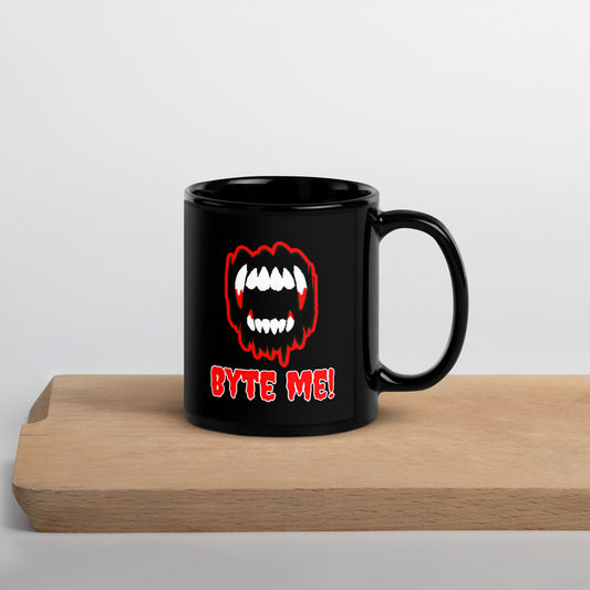 Byte Me! - Black Glossy Coffee Mug