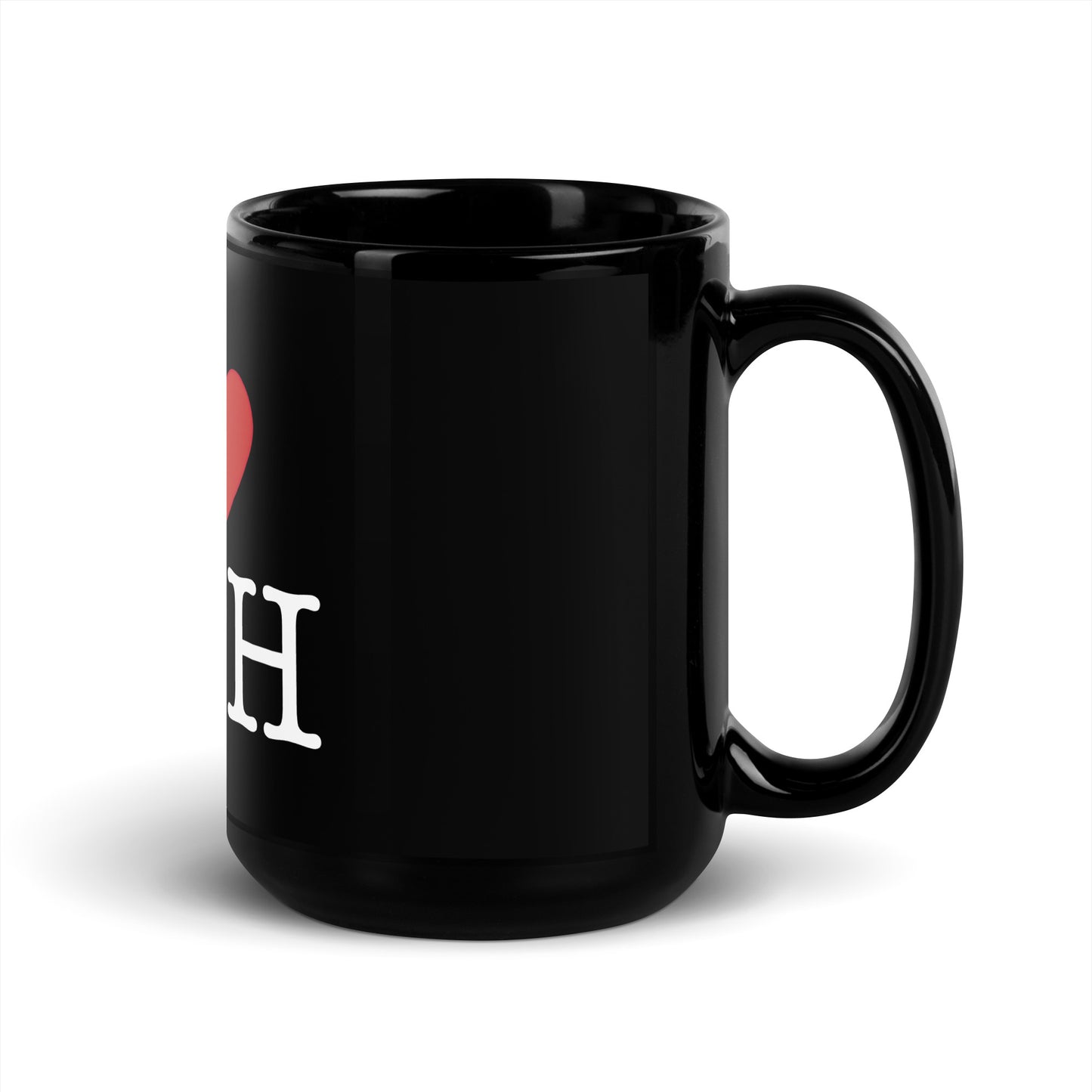 I Love WFH - Black Glossy Coffee Mug