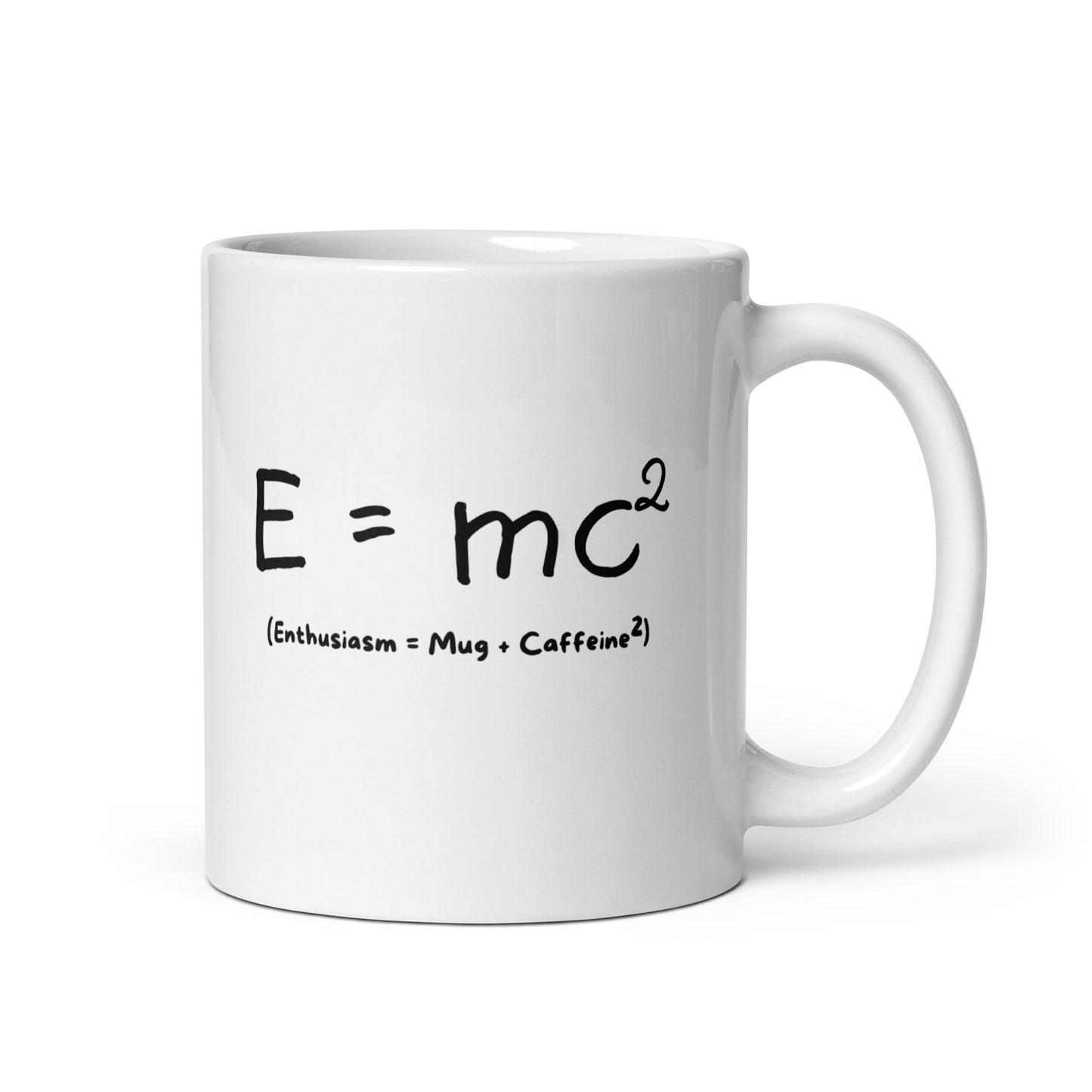 E=mc2 - White Glossy Coffee Mug