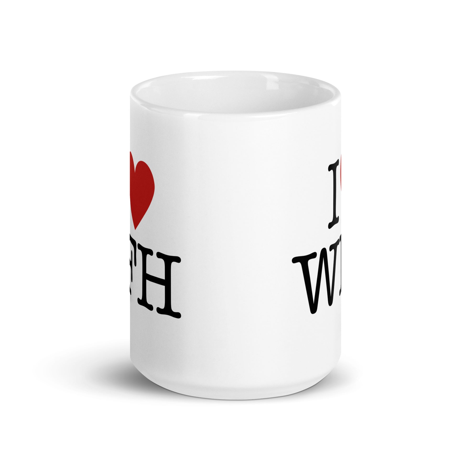 I Love WFH (Double sided) - White Glossy Coffee Mug